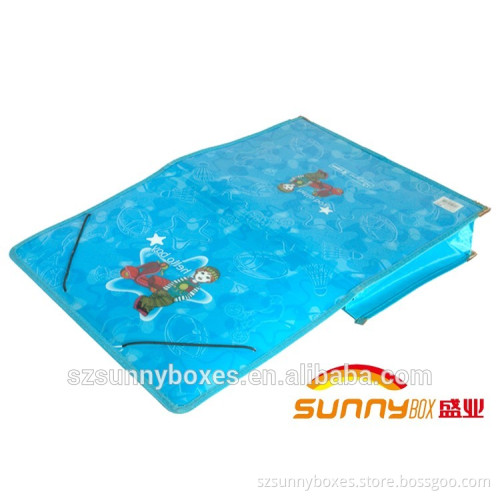 Eco-Friendly Plastic Printing Document File Letter Holder With Elastic Strap